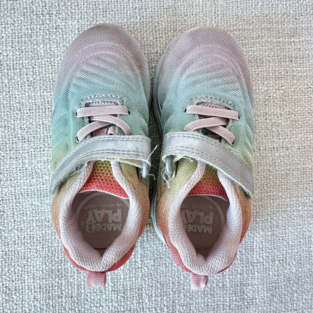 Stride Rite Made to Play Pastel Sneakers GUC Toddler 7 - Picture 2 of 6